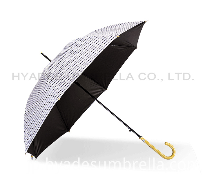 防風軽量チェックオートオープンストレート傘 Windproof Lightweight Checked Auto Open Straight Umbrella